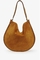 bolso de ante de becerro trenzado oskan hobo soft cognac